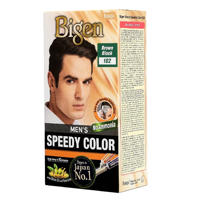Bigen Men's Speedy Brown Black Hair Color, 80 g-2.webp